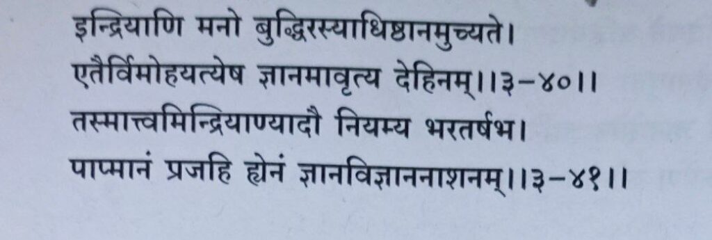 भगवद-गीता-अध्याय-3-श्लोक-40-41