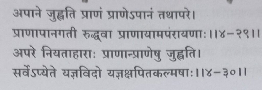 भगवद-गीता-अध्याय-4-श्लोक-29-30