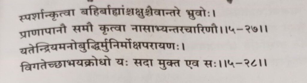 भगवद-गीता-अध्याय-5-श्लोक-27-28