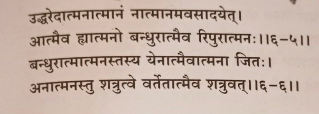 भगवद-गीता-अध्याय-6-श्लोक-5-6