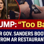 Donald Trump reacts after Sarah Huckabee Sanders asked to leave Little Rock Arkansas restaurant controversy