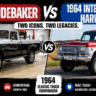 1964 Studebaker pickup vs 1964 International Harvester truck side by side comparison classic vintage pickups
