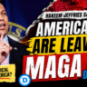 Hakeem Jeffries speaking as headline claims Americans are leaving MAGA and shifting toward Democrats