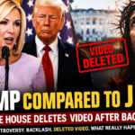 Donald Trump and Paula White-Cain at White House Easter event where Trump was compared to Jesus before video was deleted